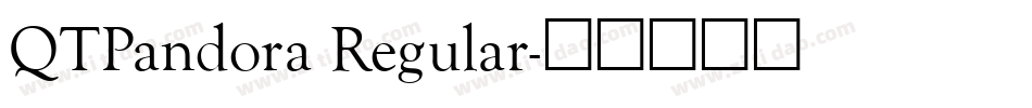 QTPandora Regular字体转换